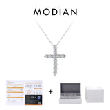 Colar Cruz com Moissanite em Prata 925