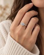 IG post - Anel Solitário Moissanite 6 Pinos 1 Quilate Prata 925 | Estilo Noivado GRA