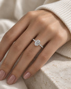 IG post - Anel Solitário Oval Moissanite 2 Quilates Prata 925 | Certificado GRA