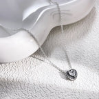 Conjunto Coração com Zircônia em Prata 925