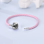Pulseira com Berloques Coração e Borboleta em Prata 925