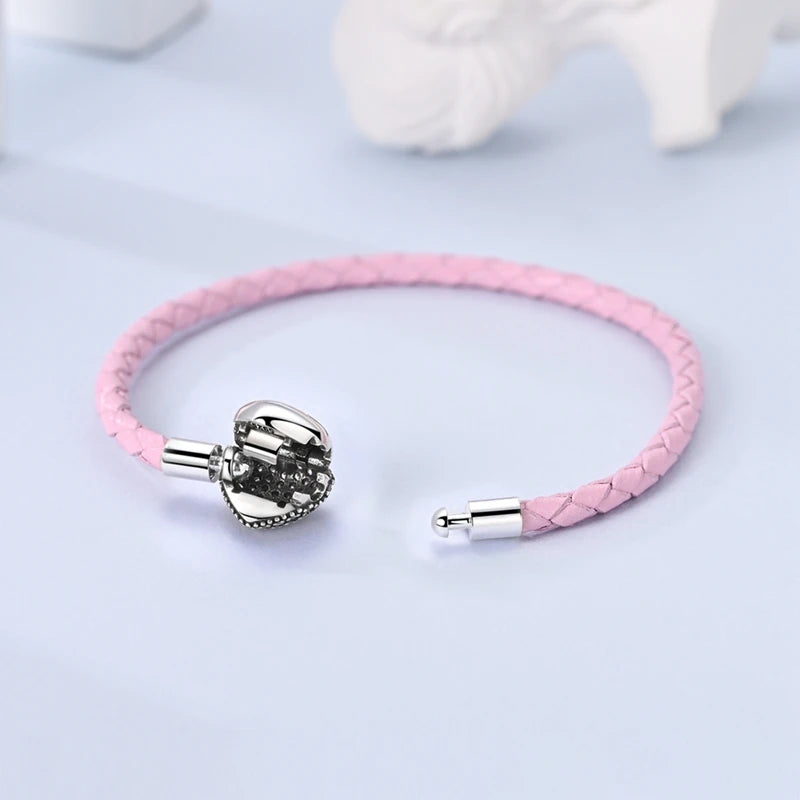 Pulseira com Berloques Coração e Borboleta em Prata 925