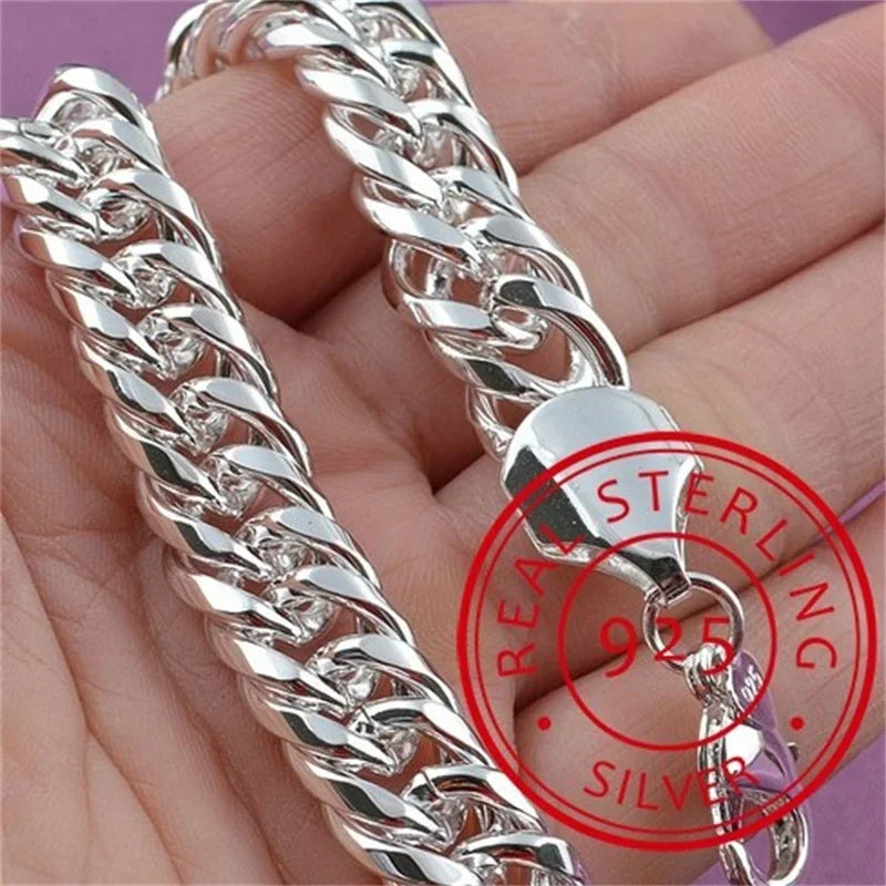 Pulseira Corrente Sólida em Prata 925