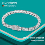 Pulseira Riviera Tênis Moissanite D VVS1 Prata 925 Ouro 18K — Certificado GRA