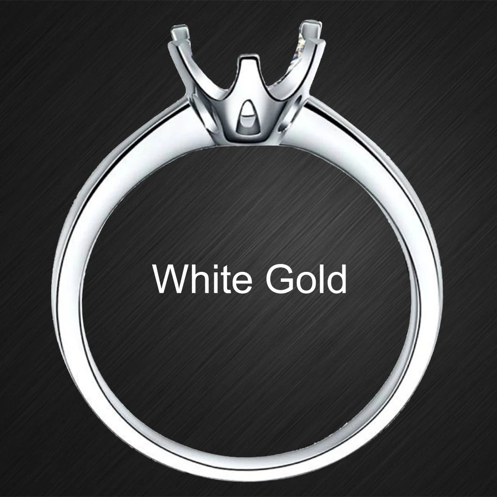 Meia aliança de moissanite oval 3x2 mm em prata 925 - foto principal