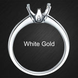 Meia Aliança de Moissanite Oval 3x2 mm em Prata 925