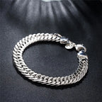 Pulseira Corrente Sólida em Prata 925