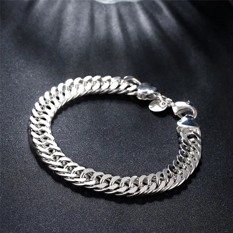 Pulseira Corrente Sólida em Prata 925