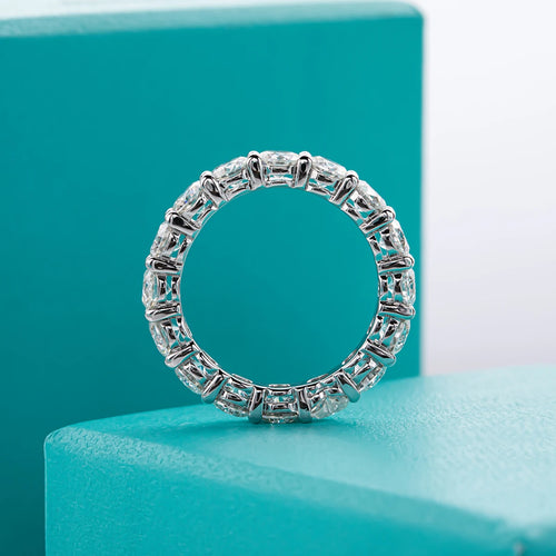 Aliança Coração com Moissanite 4mm em Prata 925