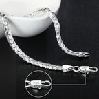 Pulseira Corrente Sólida em Prata 925