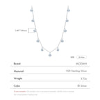 Colar Choker Gota com Zircônia em Prata 925