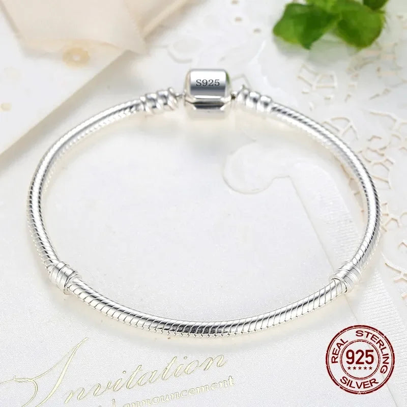 Pulseira Charme Cobra em Prata 925
