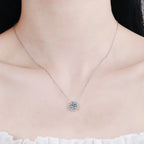 Conjunto Colar e Brincos de Moissanite em Prata 925