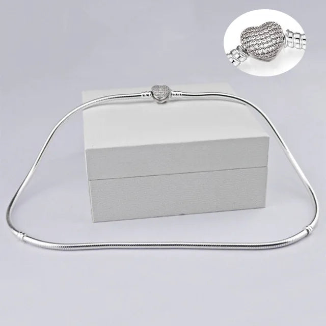 Colar Choker Coração em Prata 925