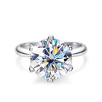 Anel Solitário Moissanite 10 Quilates Prata 925 | Exclusivo | GRA