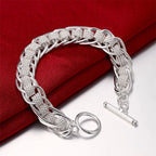 Pulseira Corrente Sólida em Prata 925