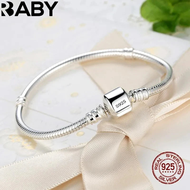 Pulseira Charme Cobra em Prata 925