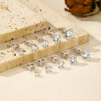 Brinco Ponto de Luz com Moissanite em Prata 925
