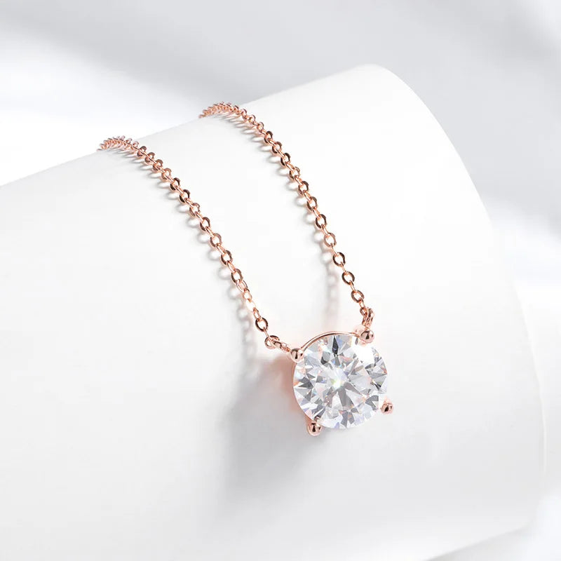 Colar Ponto de Luz com Moissanite em Prata 925