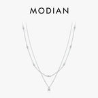 Colar Choker Duplo com Moissanite em Prata 925