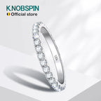 Anel Meia Aliança Moissanite 2mm Prata 925 Ouro Branco 18K — Certificado GRA