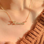 Colar Pingente com Nome Personalizado em Moissanite e Prata 925