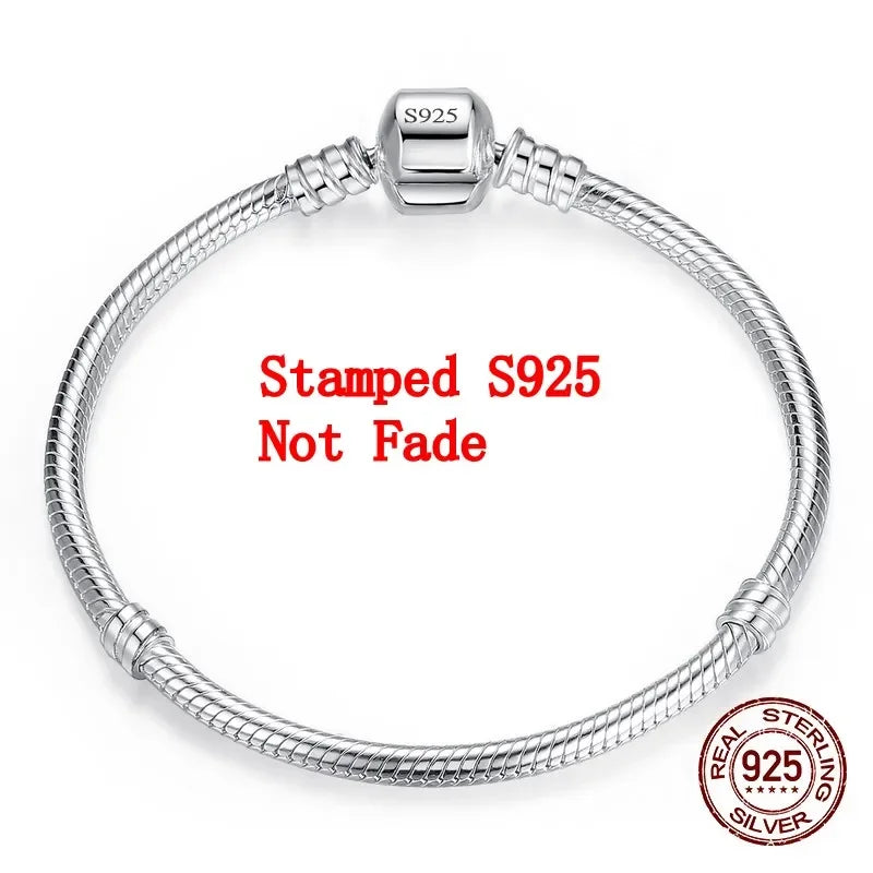 Pulseira Charme Cobra em Prata 925